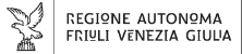 Logo della Regione Autonoma Friuli Venezia Giulia: a sinistra un’aquila stilizzata posata su una roccia, a destra la scritta ‘Regione Autonoma Friuli Venezia Giulia’ in caratteri maiuscoli.